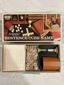 COMPLETE Scrabble Sentence Cube Board Game Vintage 1971 Selchow & Righter - Picture 1 of 4