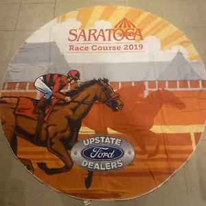 3 Saratoga Race Course 2019 Round Beach Towels - Blanket Free Shipping - Picture 1 of 4