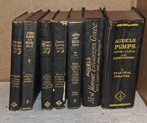 7 Buch Menge Hawkins elektrische Anleitung 3 4 8 9 X Audels PUMPEN Marine Ingenieure - Bild 1 von 9