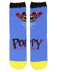 Poppy Playtime Youth Huggy Character Design Crew Socks For Boys And Girls - Picture 1 of 3