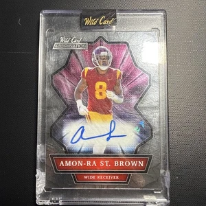 2021 Wild Card Alumination Amon-Ra St.Brown Auto #ABC-A Rookie NFL Football Card - Bild 1 von 7