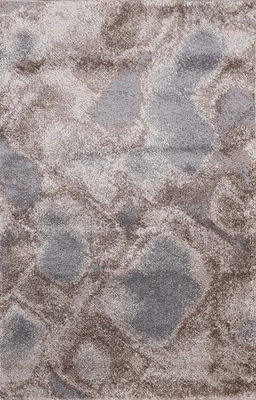 Abstract Brown Oriental Area Rugs Modern Style Turkish Carpet for Modern Spaces - Image 1 of 4