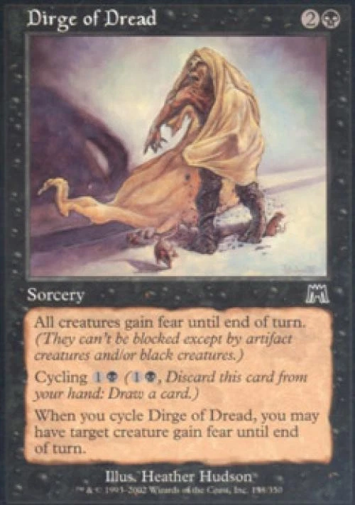 Dirge of Dread -Foil Medium Play MTG Onslaught - Image 1 of 1
