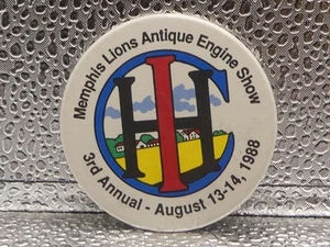 Memphis Lions Antique Engine Show 3rd Annual August 13 - 14, 1988 Pinback Button - Bild 1 von 8