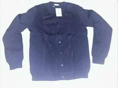 NWT J Crew Crewcuts Girls Navy Blue Casey Cardigan Size 12 - Image 1 of 4