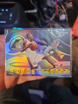 1997-98 Skybox Premium Allen Iverson #100 Reebok Gold - Image 1 of 2