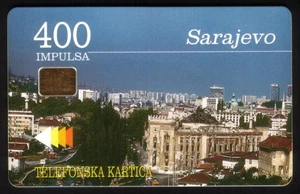 400i Aerial View of The City of Sarajevo (Chip Card) USED Phone Card - Picture 1 of 2