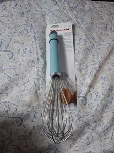 KitchenAid Utility Schneebesen blau robust Edelstahldrähte Neu in Verpackung - Bild 1 von 2