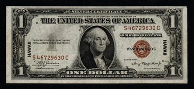 1935A $1 CRISP XF+ HAWAII WWII EMERGENCY ISSUE Silver Certificate! - Image 1 of 2