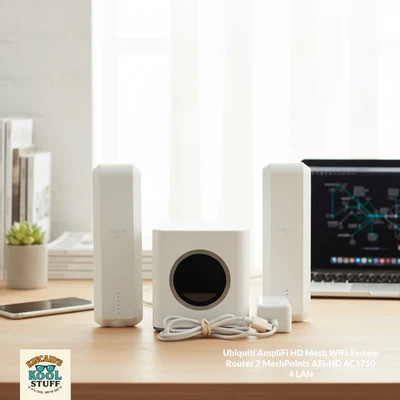Ubiquiti AmpliFi HD Mesh Router AFi-R Wi-Fi Touchscreen 4 Porte Gigabit LAN - Immagine 1 di 4