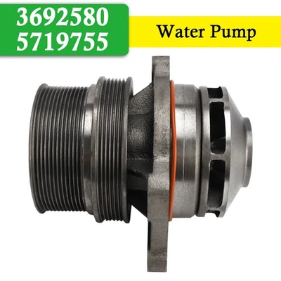 🚗Water Pump 3692580 5719755 for Cummins ISX15 QSK60 X15 ISX12 G Engine Foto 1 de 4