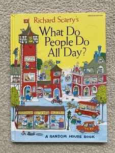 What Do People Do All Day? Richard Scarry HC Book 1968 Unabridged - Picture 1 of 4