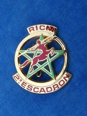 SUPERBE TOP ! INSIGNE Badge - DRAGO - 2° ESCADRON RICM - Photo 1/2