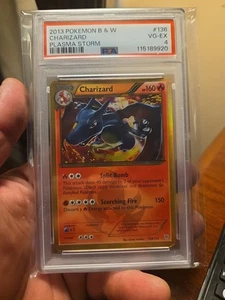 PSA 4 2013 Pokemon Black & White Plasma Storm Charizard Holo Foil SHINY 136/135 - Picture 1 of 1