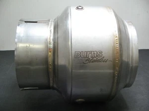 Burns Stainless Stage 1 Race Muffler Inlet/Outlet 4.00" Body 5.50" *NEW* - Bild 1 von 5
