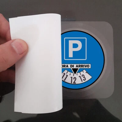 Disco Orario Adesivo Gadget Auto Parcheggio - Image 1 of 4