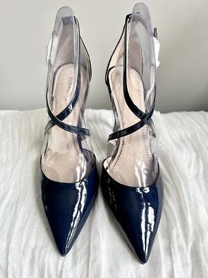 Pour La Victoire Cheyne Navy Patent Leather size 8.5 - New - Image 1 of 4