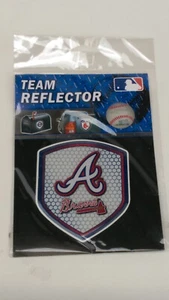 New MLB Atlanta Braves Car Truck Suv Reflector Shield Emblem Decal - Picture 1 of 4