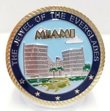 THE JEWEL OF THE EVERGLADES MIAMI DEPARTMENT OF JUSTICE F.B.I. CHALLENGE COIN