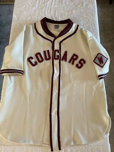 Vintage￼ Washington State Cougars Ebbets Field Flannels Wool Baseball Jersey XL - Picture 1 of 6