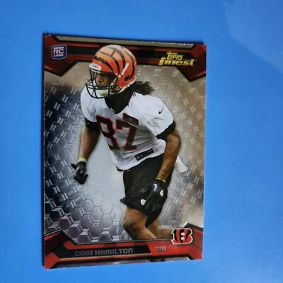 🏈2013 Cobi Hamilton Topps Finest Rookie Card RB Arkansas Razorbacks NICE 👀 - Image 1 of 2