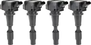 Ignition Coil Pack Set of 4 - Compatible with Hyundai, Kia, Genesis 2.0L, 2.4L, - Picture 1 of 9