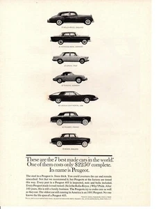 1962 PEUGEOT 403 ~ CLASSIC ORIGINAL PRINT AD - Picture 1 of 1