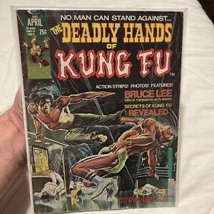 DEADLY HANDS OF KUNG FU #1, 5.5-6.0, Bruce Lee & Neal Adams Marvel Magazine 1974