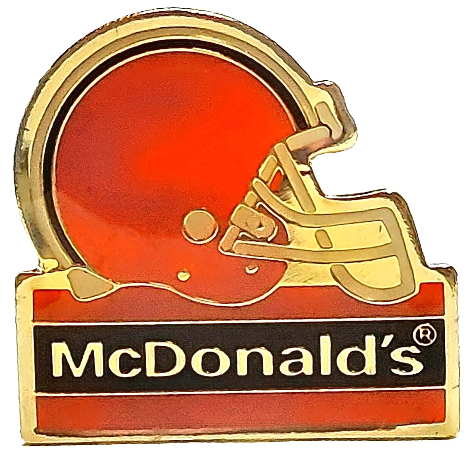 NFL Cleveland Browns & McDonald's Restaurant 1" Helmet Lapel Pin - Image 1 of 3