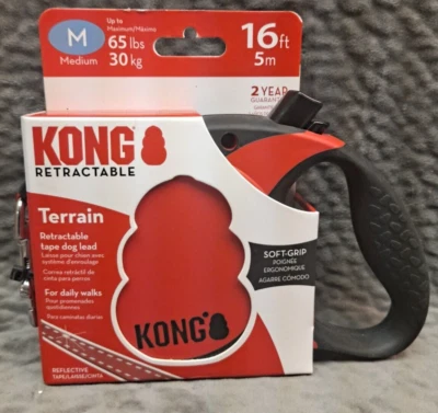 PAW - KONG 16' Retractable Terrain Dog Leash for MEDIUM Dogs (up to 65 Lbs) - Image 1 of 2