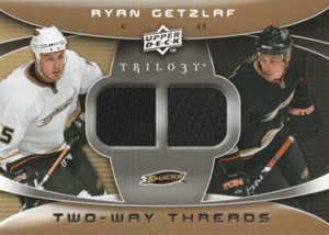 2008-09 Upper Deck Trilogy Two-Way Threads #2W-RG Ryan Getzlaf Anaheim Ducks