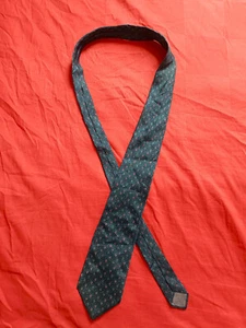 Authentic PACO RABANNE Men Tie Width 3.5" x 57" Blue Made in France - Picture 1 of 6