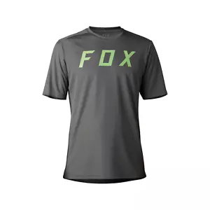 Fox Racing Ranger SS Short Sleeve MTB Cycling Jersey Moth Race Pewter Large - Picture 1 of 6