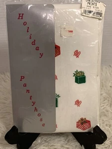 VTG Christmas Present Girls Decorative Panty Hose Fits 5’-5’8” 100-160lbs - Picture 1 of 4
