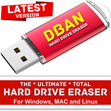 DBAN ハード ドライブ イレイサー ブータブル USB - ヌク、削除、破壊、ディスク ワイパー NEW