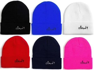 Cloud 9 Goggles Kids Beanie Knit Ski Skull Cap Soft Cuffed Plain Comfort Beanies - Imagen 1 de 7