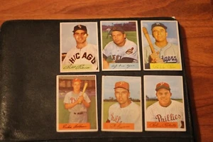 22 diff. Carte da baseball Bowman 1954, per lo più VG/EX+, incl. Alcune grandi stelle - Foto 1 di 6