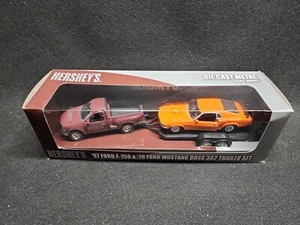 Welly Hershey's 97 Ford F-150 and 70 Ford Mustang Boss 302 Trailer Set - Picture 1 of 6