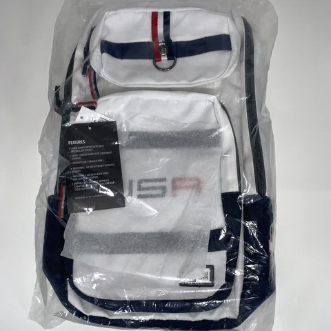 New Era Slim Pack 2020 USA Ryder Cup Backpack White Whistling Straits 18”x12” Cover