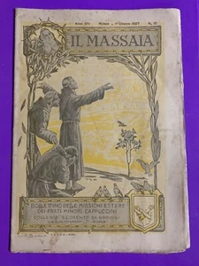 MONATSZEITSCHRIFT "IL MASSEIA" JAHR XIV NR. 10 OKTOBER 1927 -10940 - Bild 1 von 2