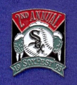 Old Chicago White Sox 1993 2nd Annual Soxfest Fan Convention Baseball Lapel Pin - Picture 1 of 1