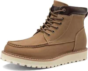 Bruno Marc Men's Moc Toe Boot Fashion Comfort Casual Wedge Boots Size 11 - Picture 1 of 6
