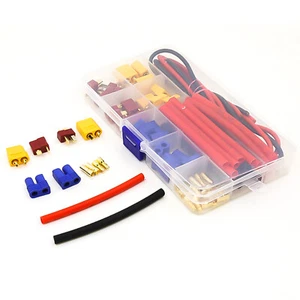 T Plug EC3 XT60 Male Connector Adapter 14AWG Tube For RC FPV Lithium Battery Set - Picture 1 of 5
