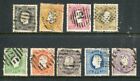 PORTUGAL 1867-70 King Used Lot to 240r 9 Stamps