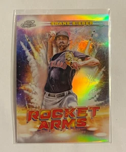 Brazos de cohete Shane Bieber cromo cósmico 2022 Topps RA-7 - Imagen 1 de 2