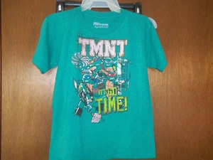 TMNT Teenage Mutant Ninja Turtles grphics  cast T-shirt NWT Sz 7 - Picture 1 of 1