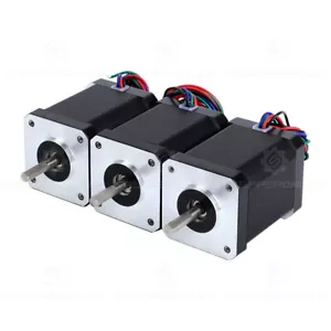 STEPPERONLINE 3PCS Nema 17 motore passo-passo coppia elevata 85 oz.in 42x60 mm 2,1 A CNC - Foto 1 di 6