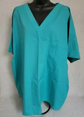 Crest Mens Womens Scrub Shirt Size 3XL XXXL 3X Large Green NEW - Image 1 of 4