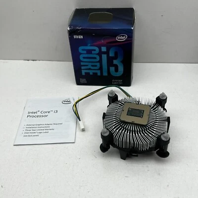 Intel Core i3-9100F Processor, 4-Cire, 6MB Cahce, 3.6GHz, LGA1151, Cooling Fan - Image 1 of 4