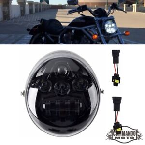 New LED Headlight For Harley V-Rod, V-Rod Muscle, CVO V-Rod, Street Rod 2002-17